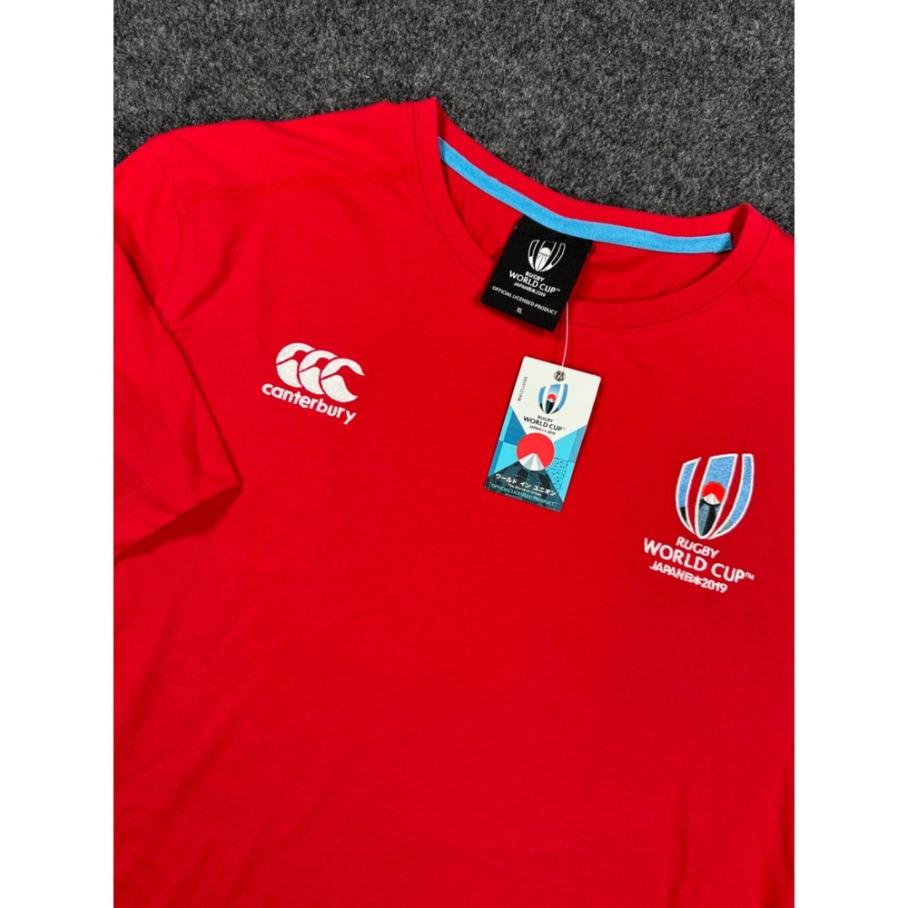 NWT Canterbury 2019 Rugby World Cup Japan T-Shirt Red Men's XL Official